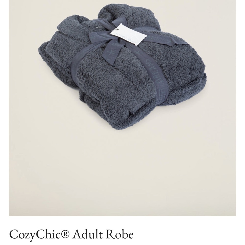 Barefoot Dreams CozyChic Adult Robe - Charcoal Gray